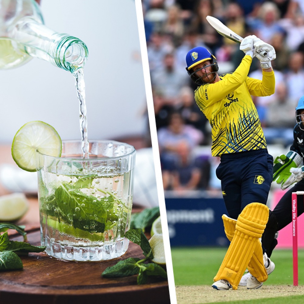 Gin cocktail and Durham Cricket