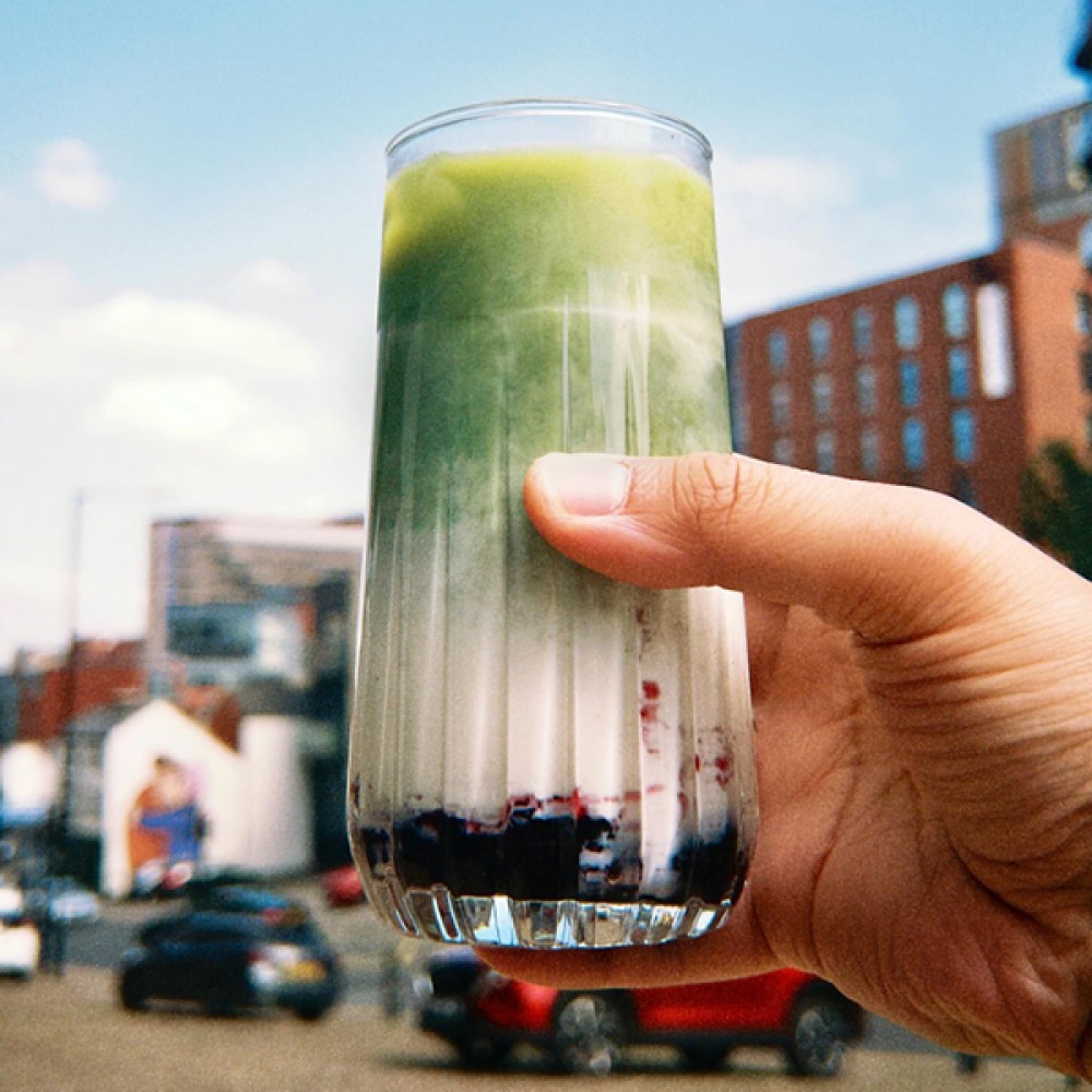 Matcha coffee from May’s Coffee & Tea