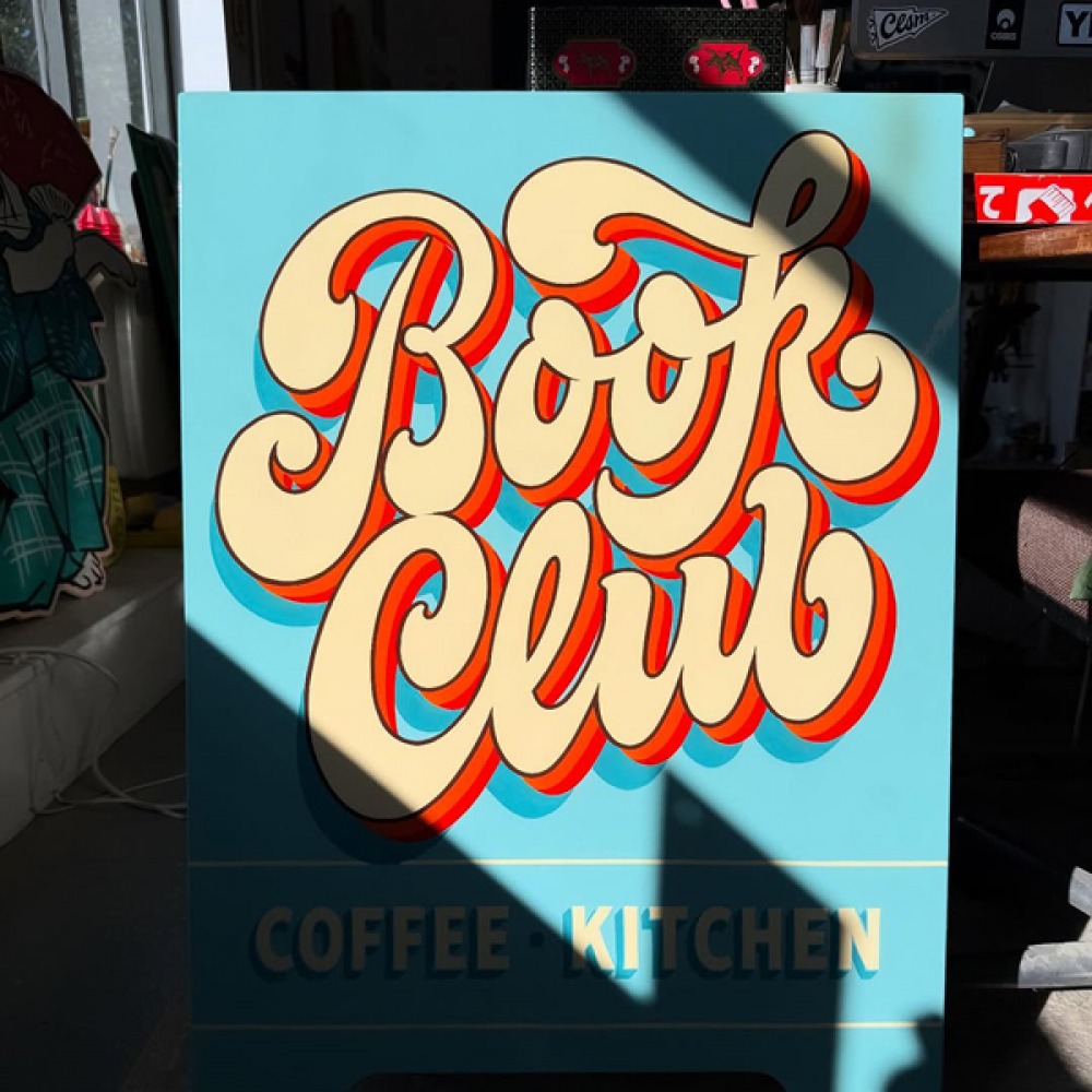 Book Club sign