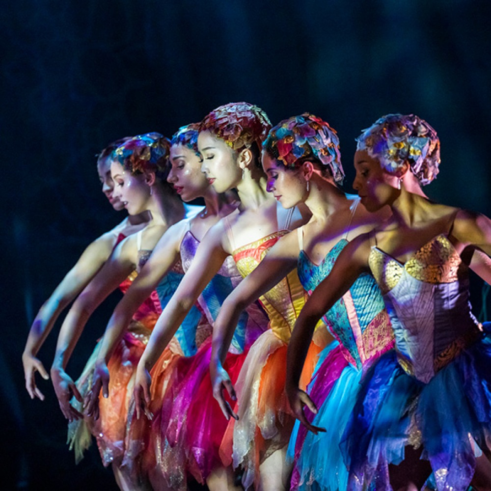 Dancers of Northern Ballet in Beauty & the Beast. Photo Tristram Kenton