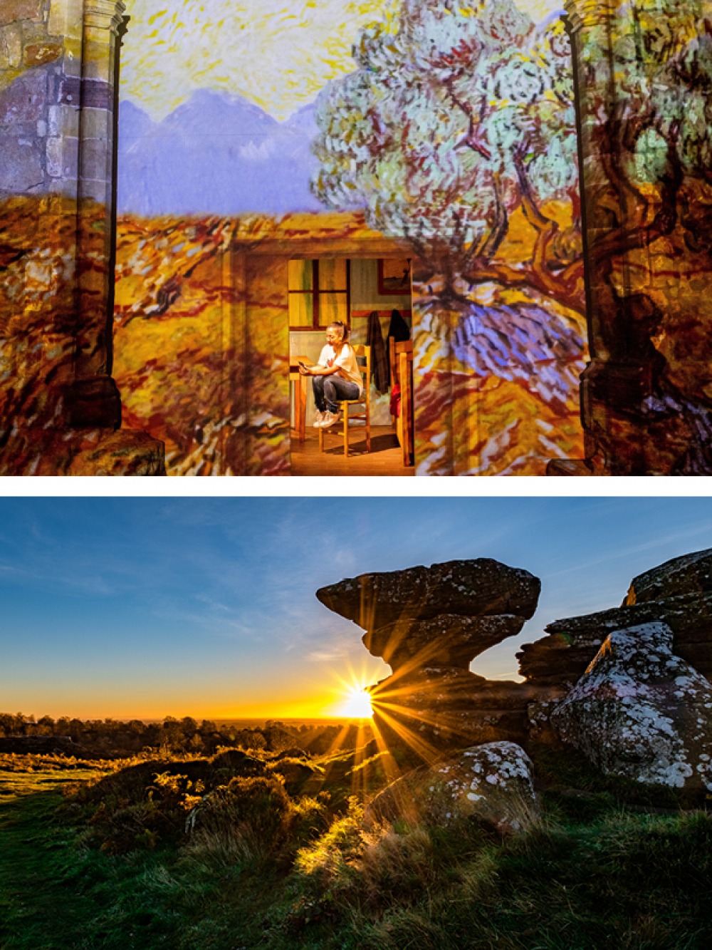 Van Gogh: The Immersive Experience at York St Mary’s | Brimham Rocks