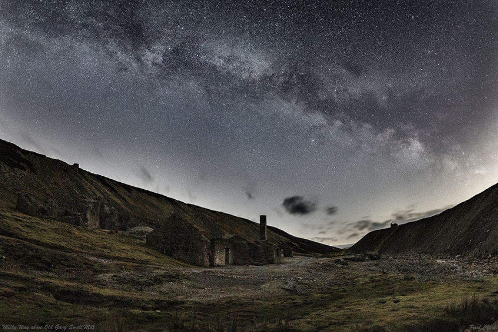 Milky Way over Old Gang Smelt Mill 2Credit Paul Clark