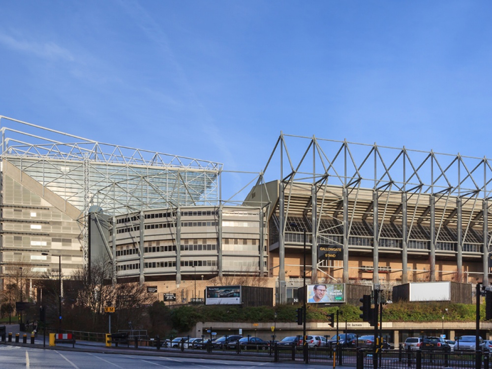 a football stadium