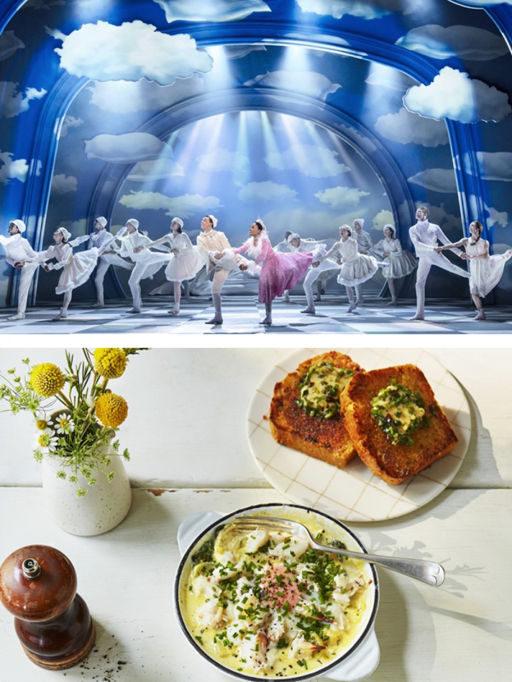 Matthew Bourne’s Nutcracker!, Crab Baked Eggs