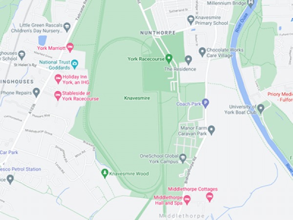 York Racecourse - Google Map