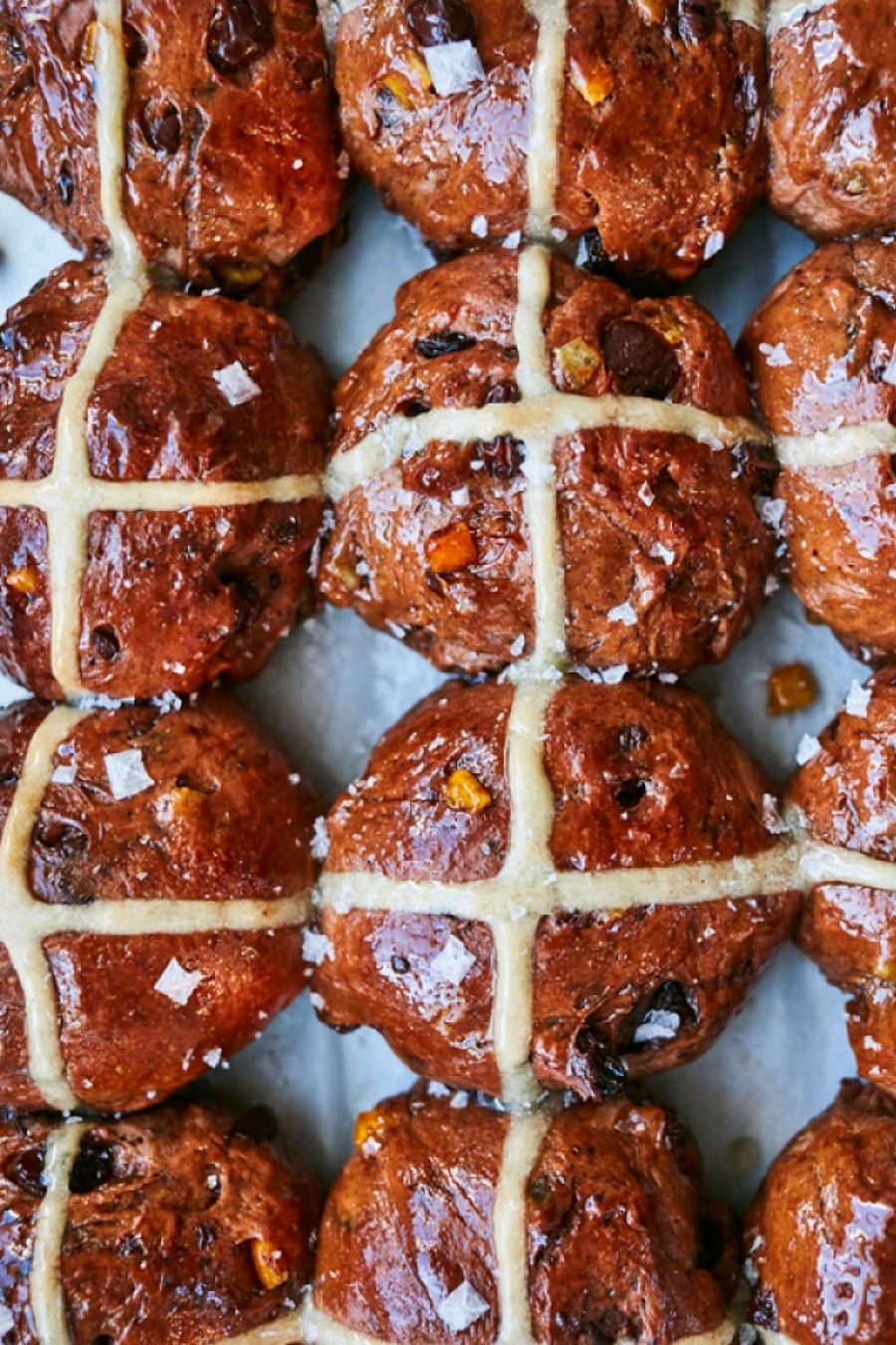 Indulgent Chocolate Hot Cross Buns
