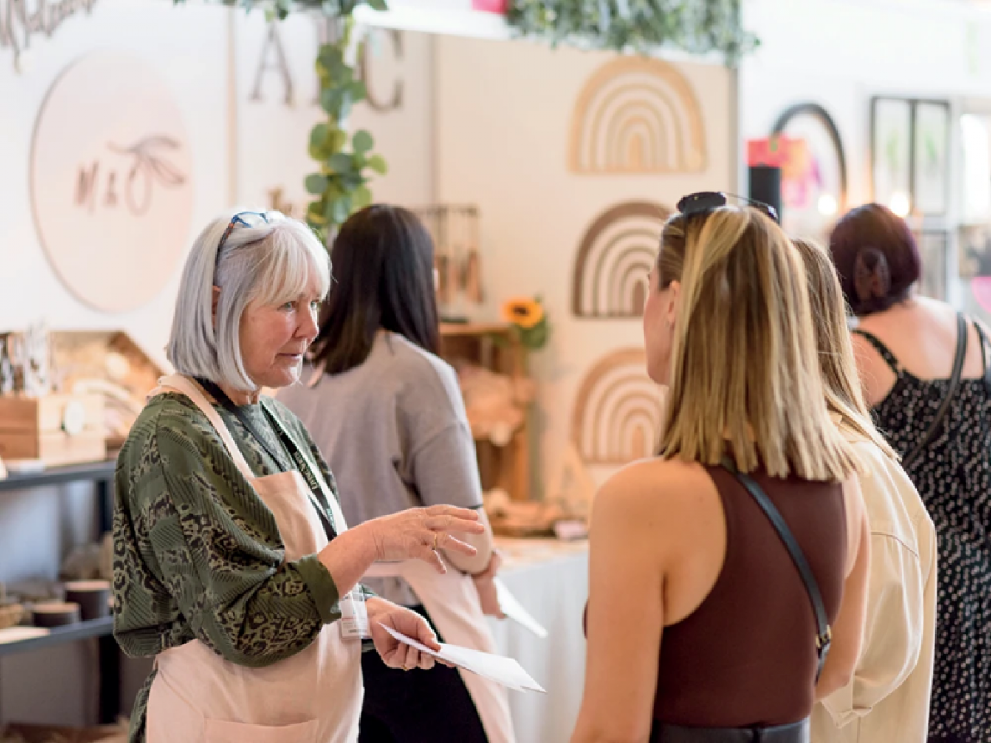 shopping at a lifestyle event