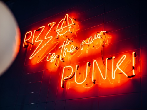 Pizza Punks Neon sign