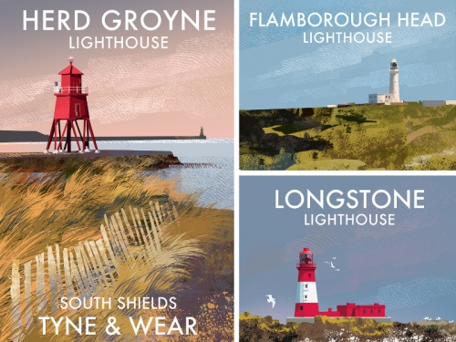 Roger O'Reilly Lighthouse Illustrations