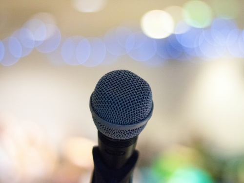 Microphone on Stage