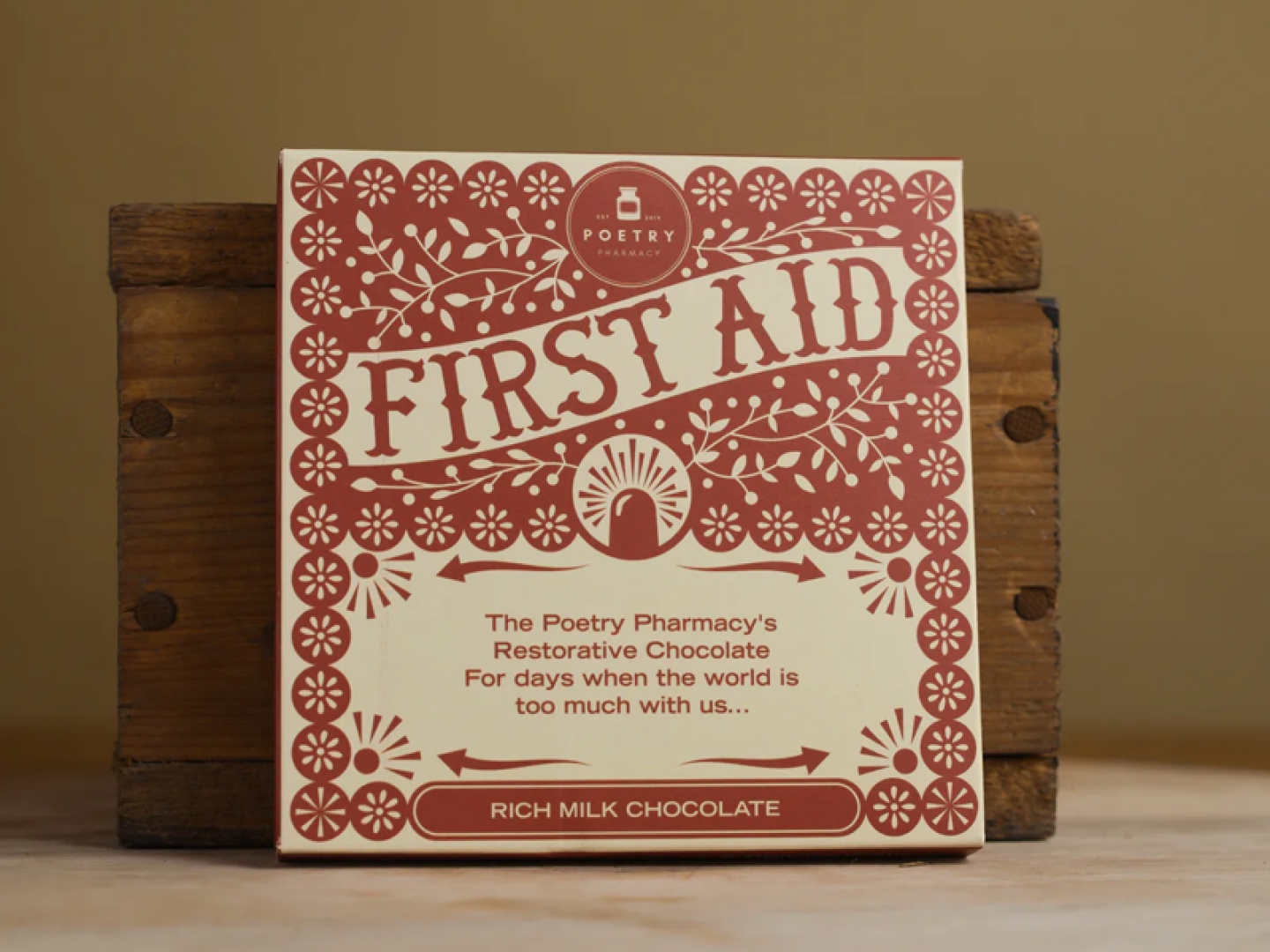 'first aid' chocolate box